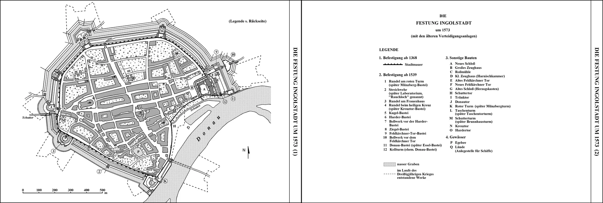 Plan der Festung Ingolstadt um 1573