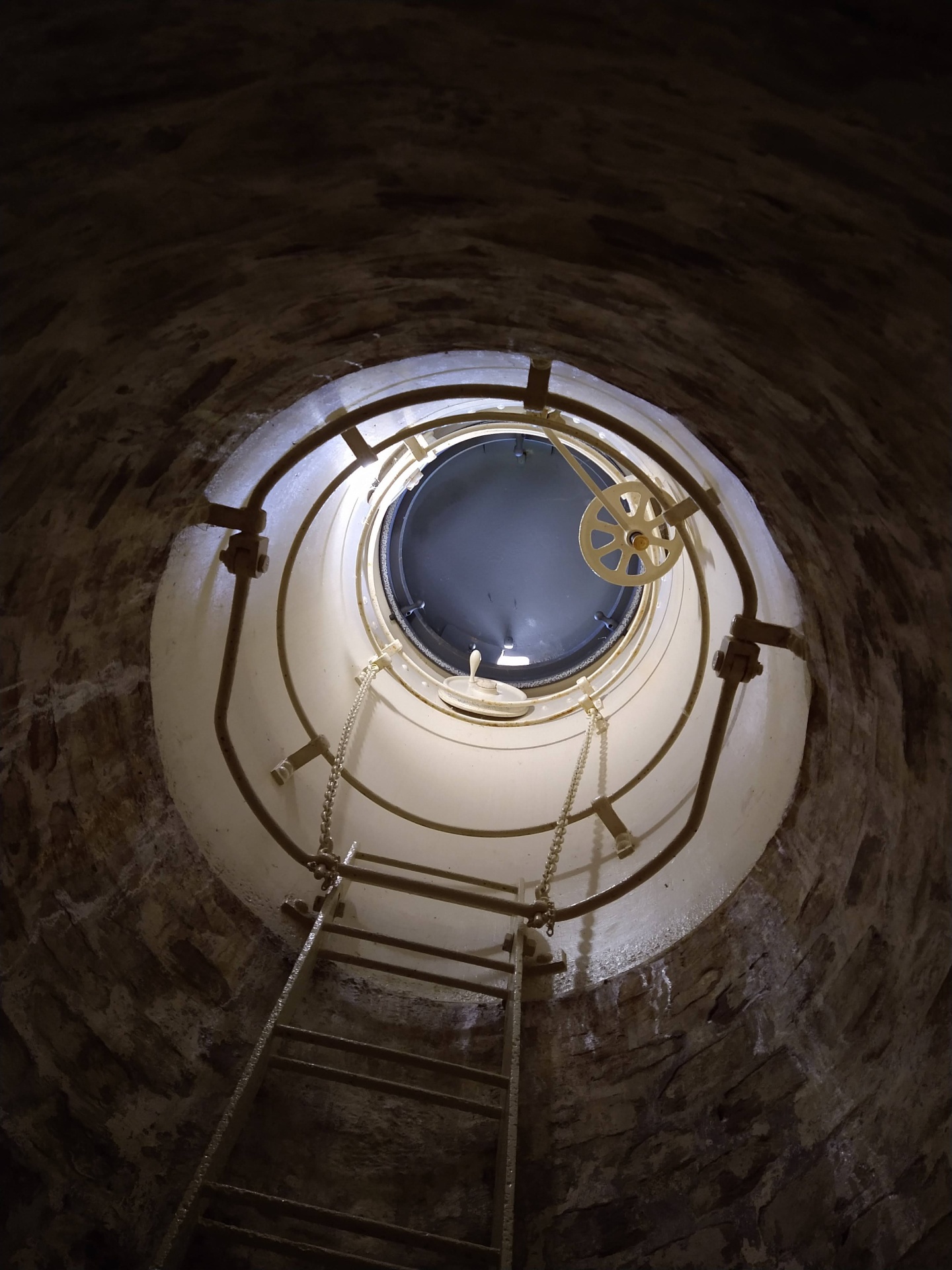 Blick in die linke Beobachtungskuppel W.T.90