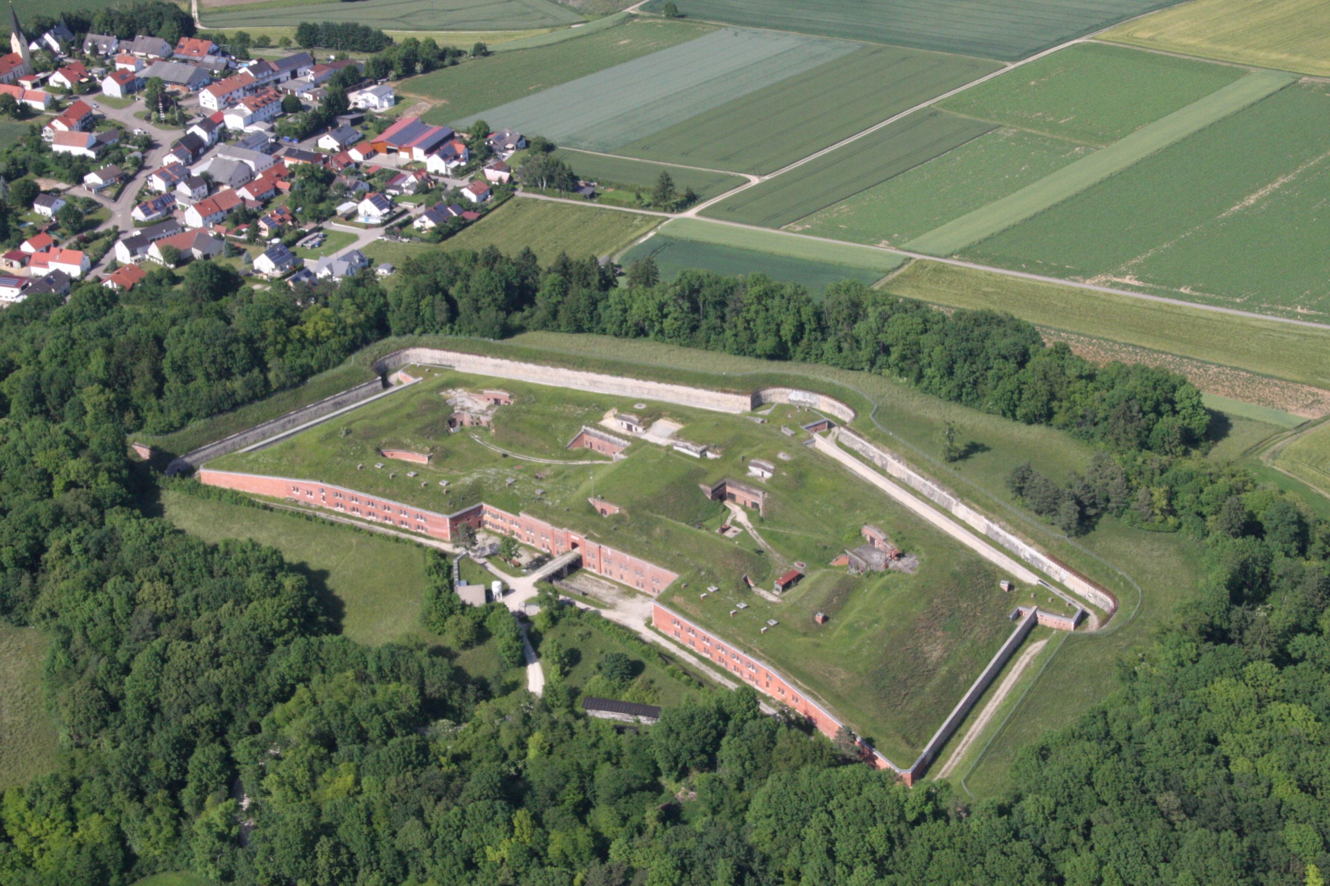 Luftbild Fort Prinz Karl, Juni 2014