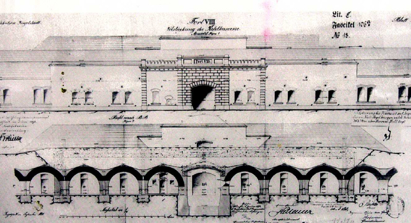 Ehem. Festungsbauplan