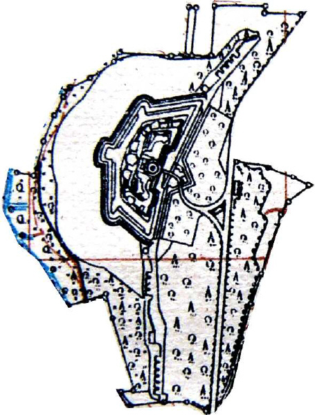 Auszug aus Ehem. Fortifikationsplan