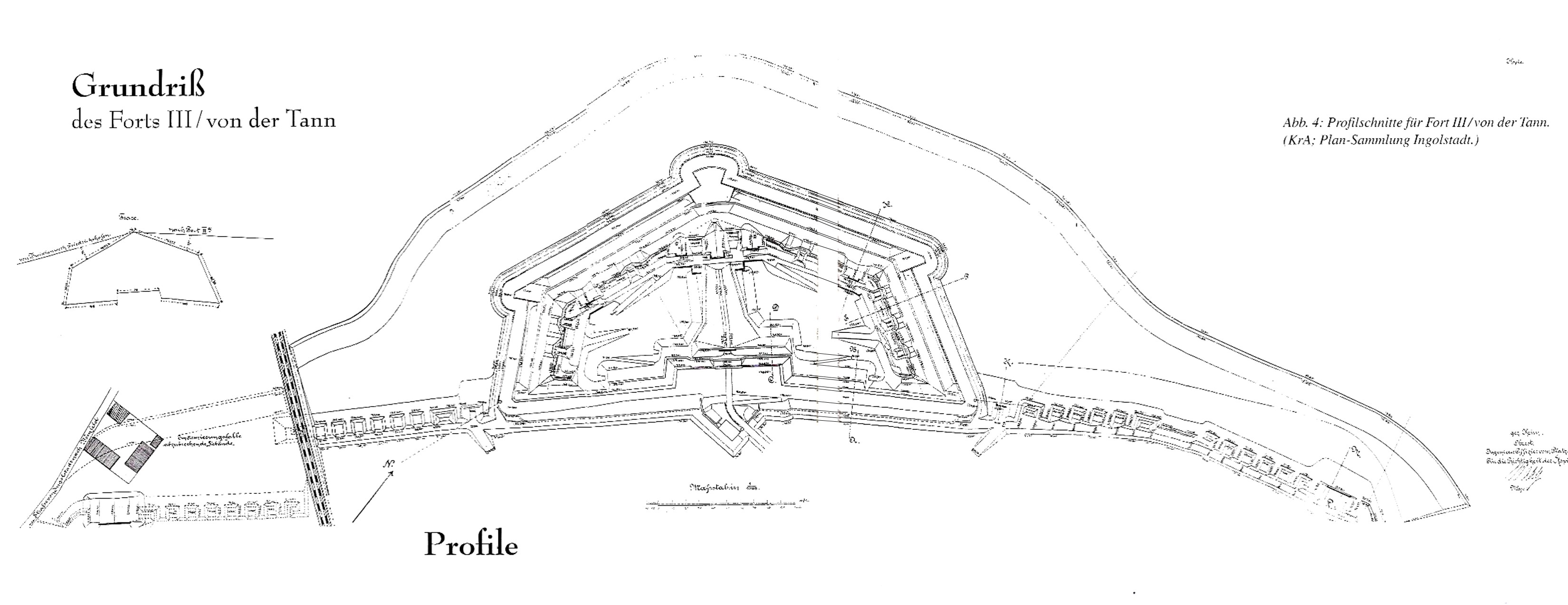 Grundriß des Forts III / von der Tann