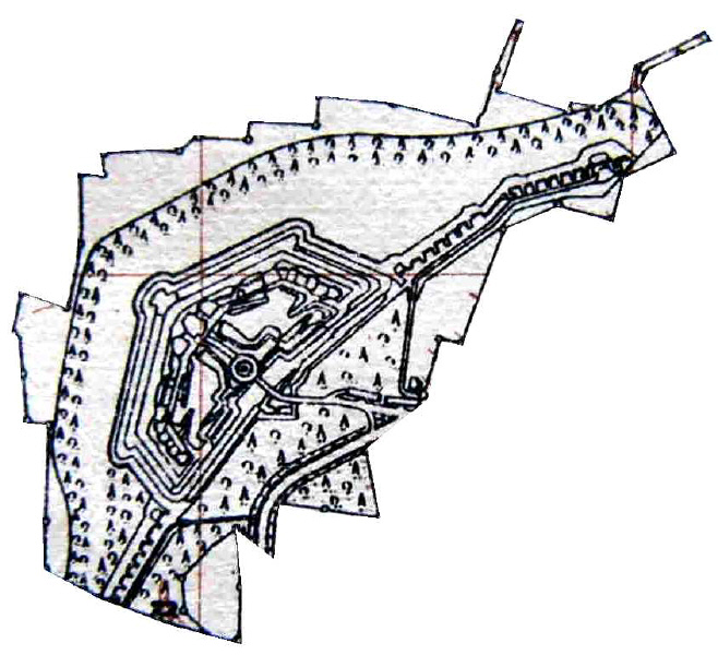 Auszug aus Ehem. Fortifikationsplan