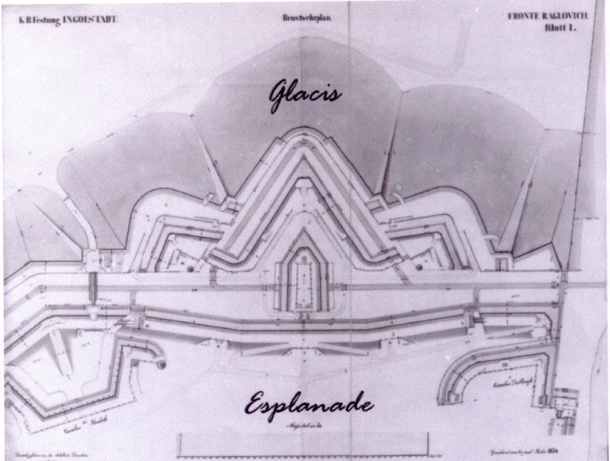 Brustwehrplan der Fronte Raglovich