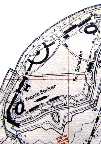 Ausschnitt aus ehem. Fortifikationsplan