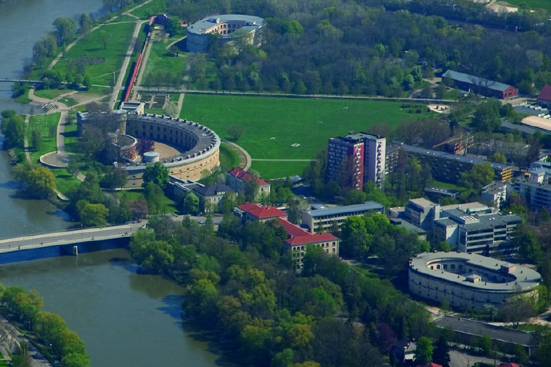 Brückenkopfgelände Luftaufnahme