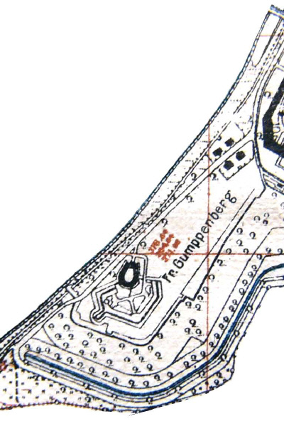 Ausschnitt aus ehem. Fortifikationsplan