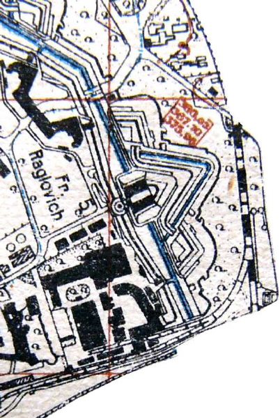 Ausschnitt aus ehem. Fortifikationsplan