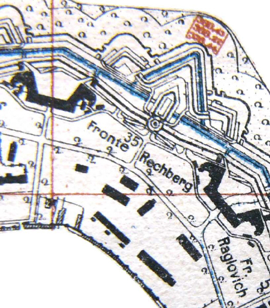 Ausschnitt aus ehem. Fortifikationsplan