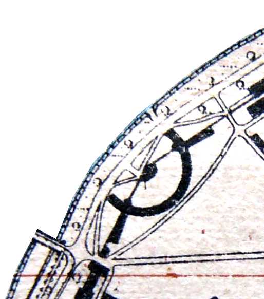 Ausschnitt aus ehem. Fortifikationsplan