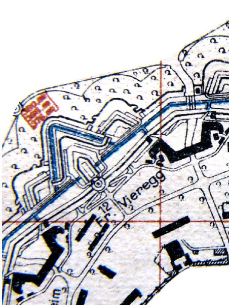 Ausschnitt aus ehem. Fortifikationsplan