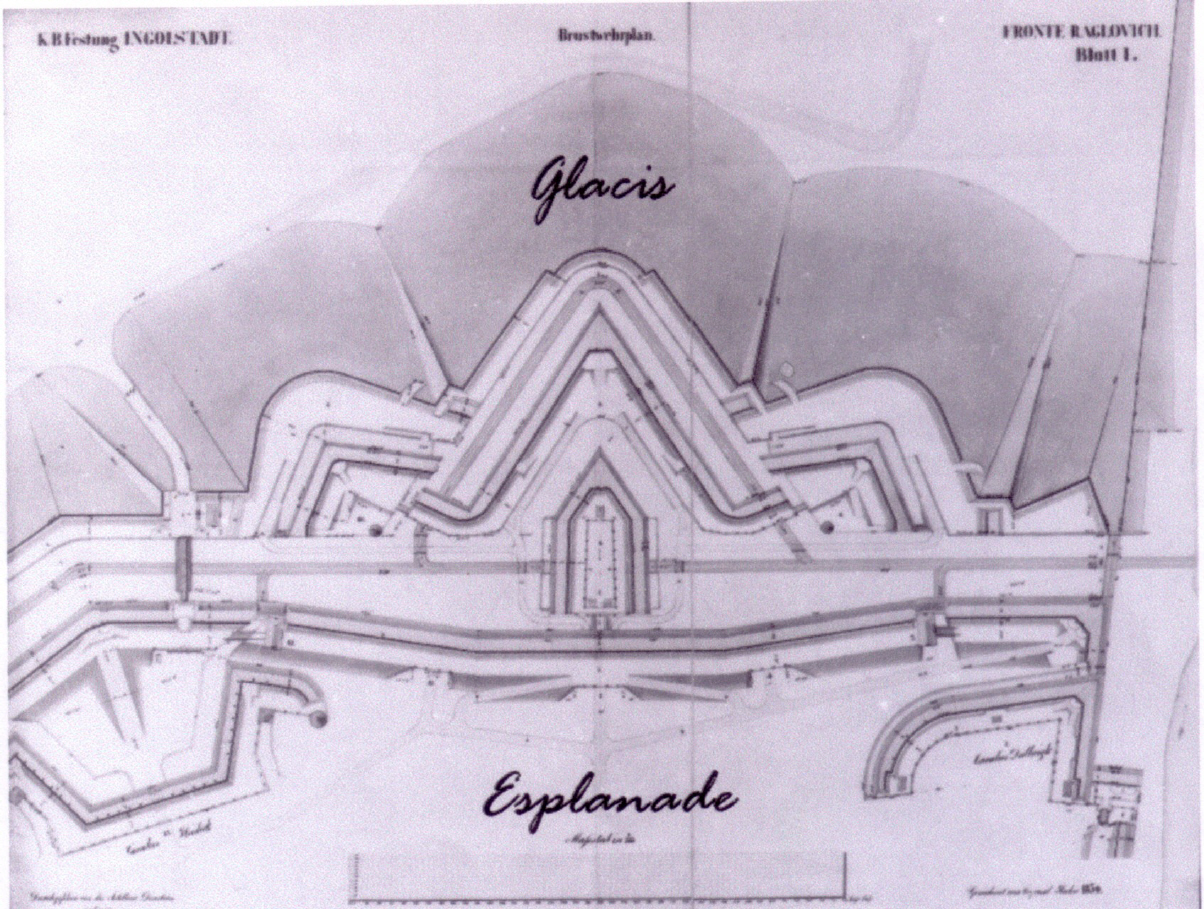 Brustwehrplan der Fronte Raglovich