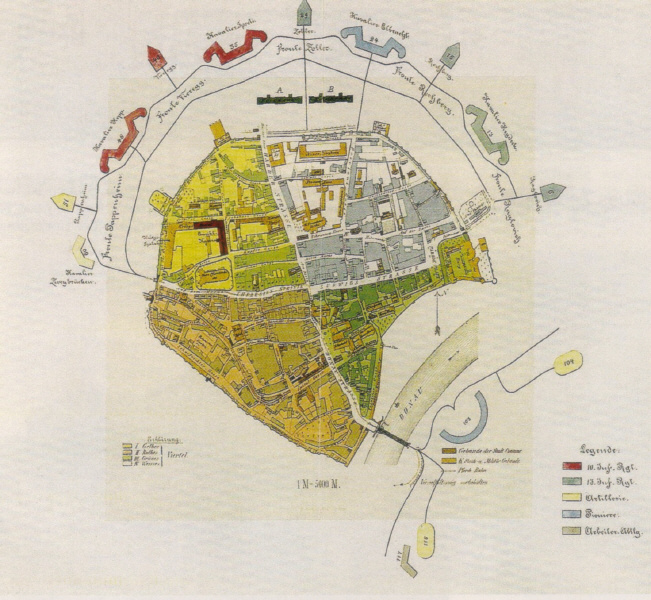 Übersicht über die Nutzung und Bebauung