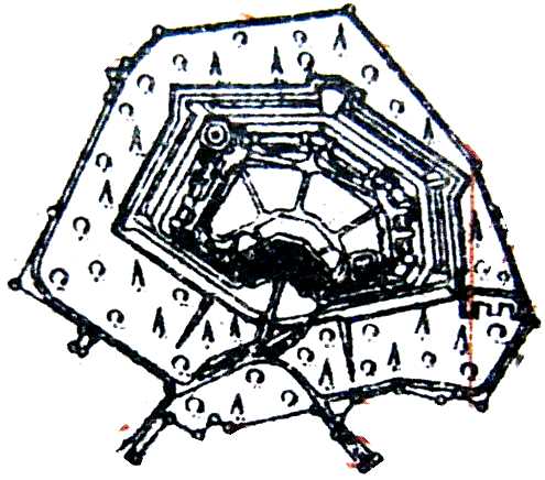 Ausschnitt aus ehem. Fortifikationsplan