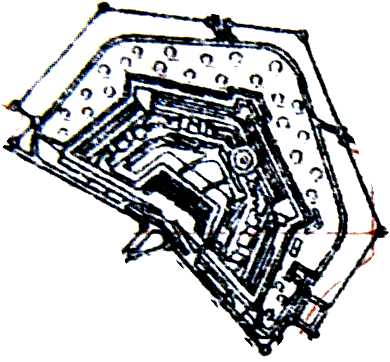 Ausschnitt aus ehem. Fortifikationsplan